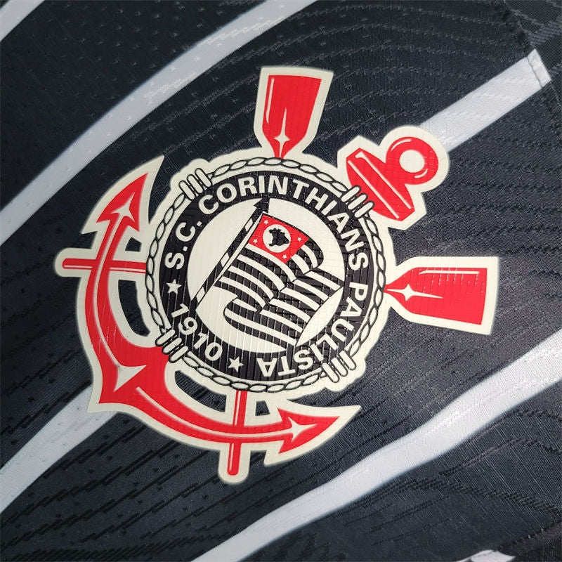 Nova camisa do Corinthians Torcedor S/ Patrocínios 2024 Black