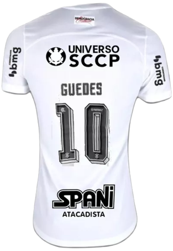 Nova camisa do Corinthians Torcedor 2024 White - Personalizada
