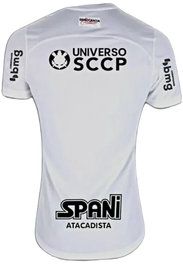 Nova camisa do Corinthians Torcedor 2024 White - Personalizada