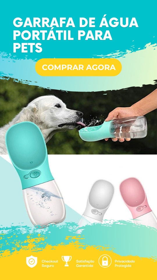 Garrafa Pets - Bebedouro Para Cães Portátil