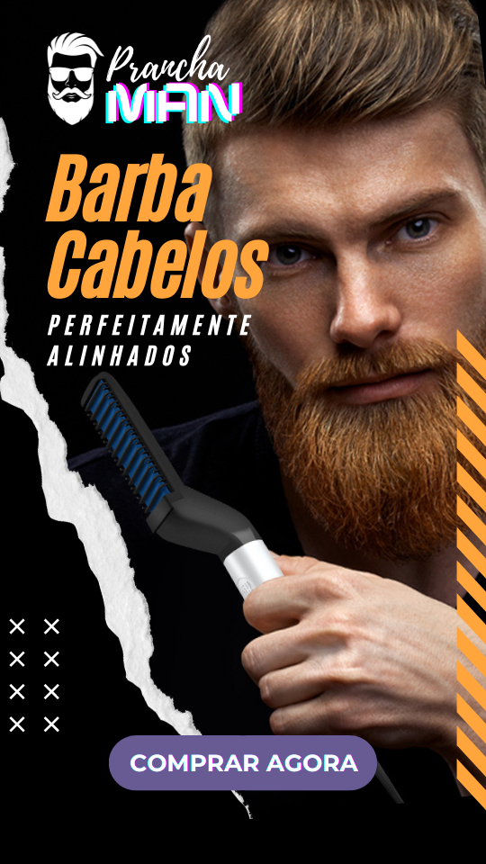 Prancha Man - Escova Alisadora para Barba