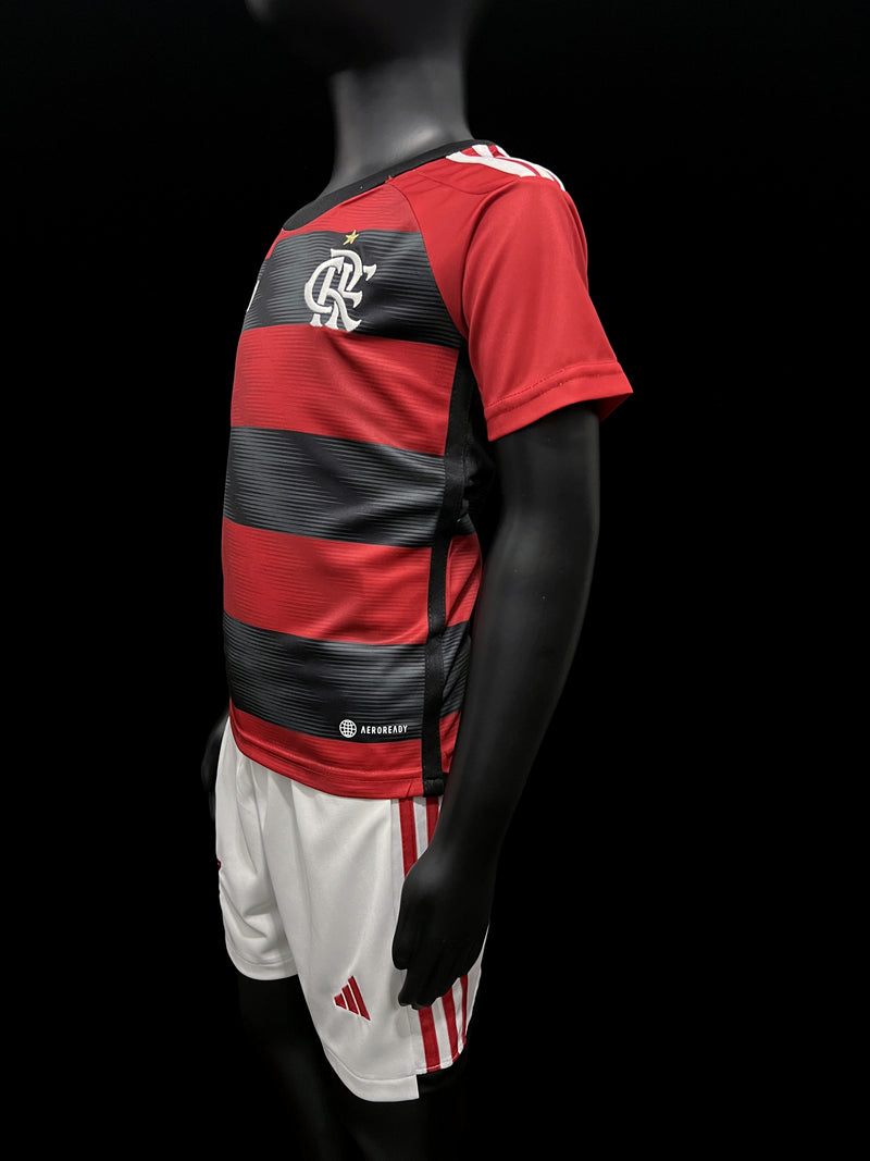 Conjunto - Flamengo Camisa + Calção infantil 2023/24 ( Vermelho )