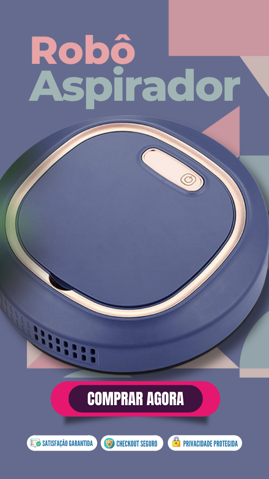 Robô Aspirador 3 em 1 - Vacuum Cleaner